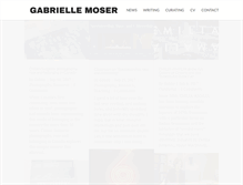 Tablet Screenshot of gabriellemoser.com